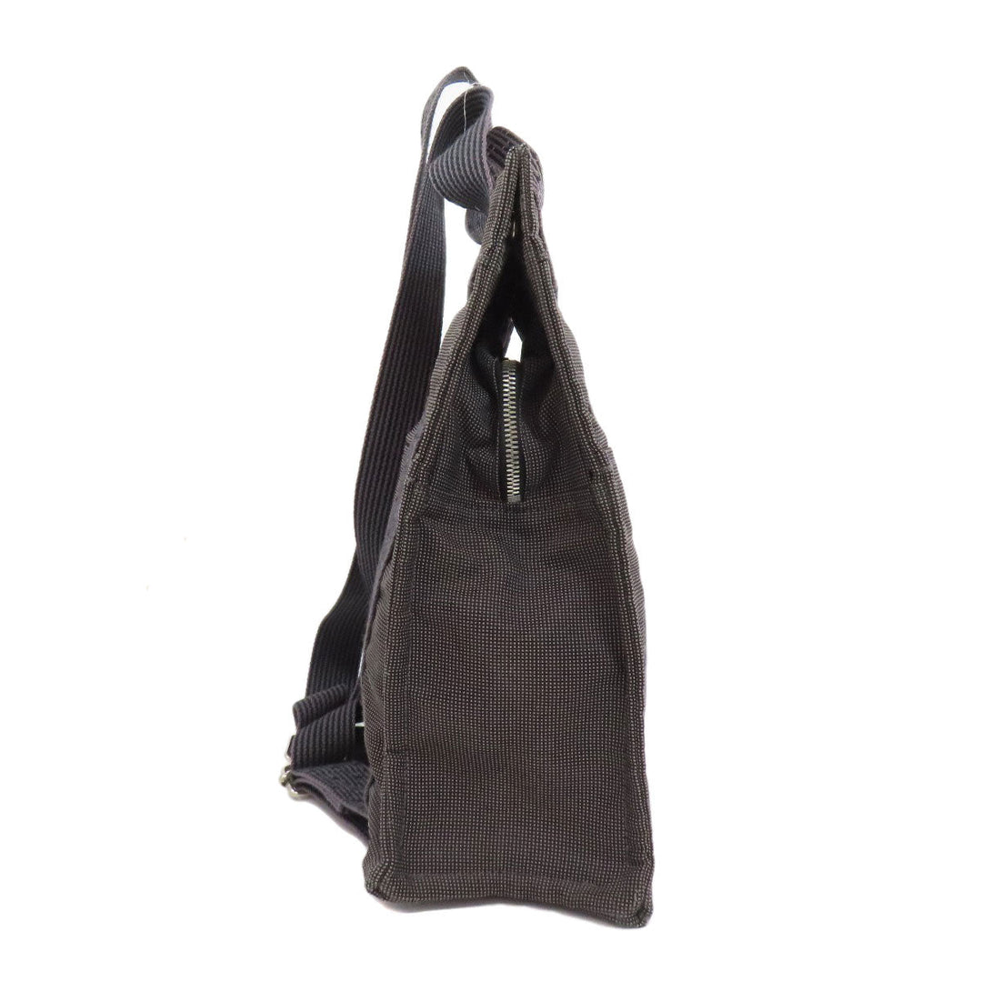 HERMES Handbag canvas gray Her Line ad MM Women Used Authentic
