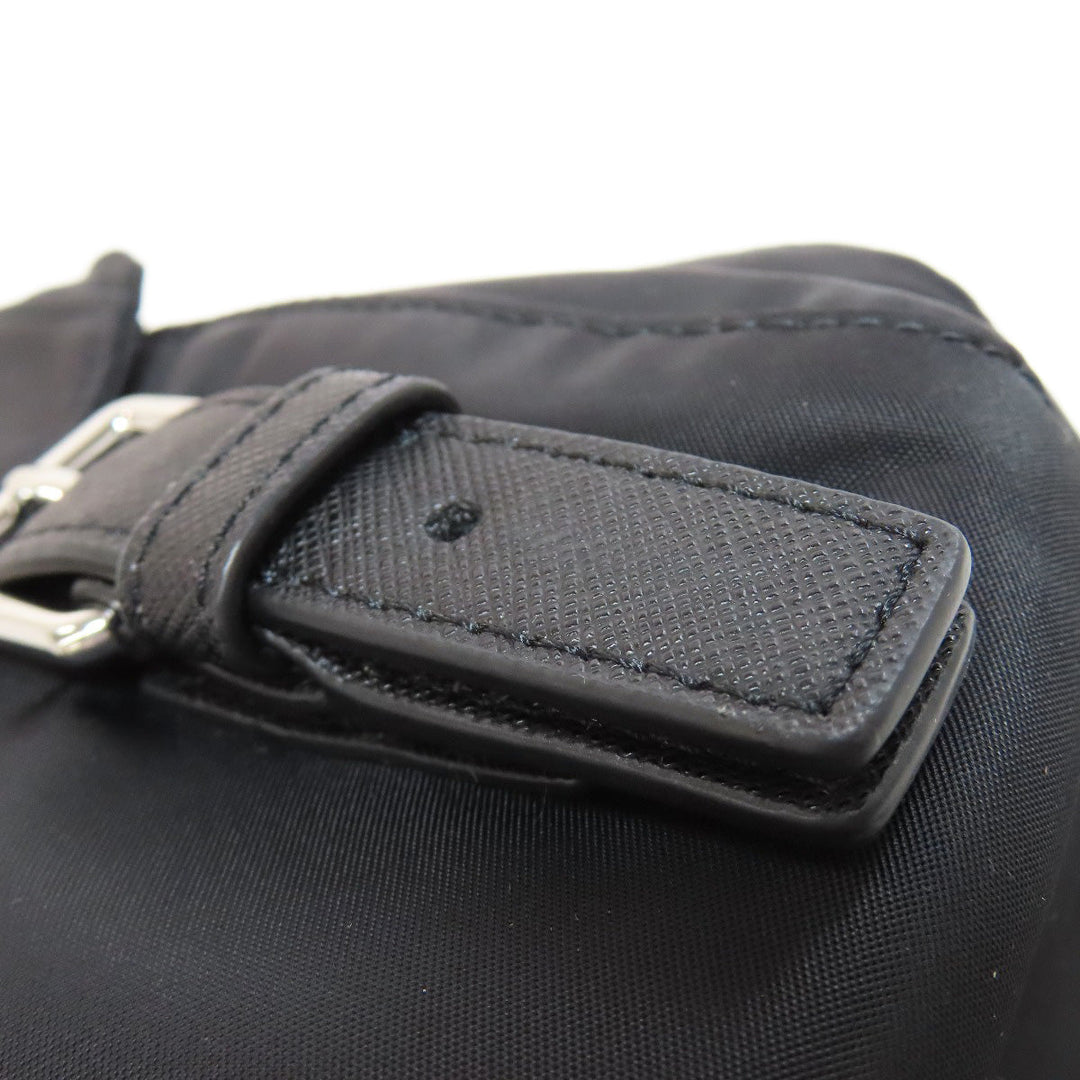 Tory Burch Shoulder Bag Nylon black logo Women Used Authentic