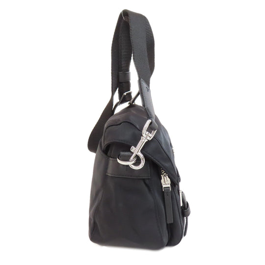 Tory Burch Shoulder Bag Nylon black logo Women Used Authentic