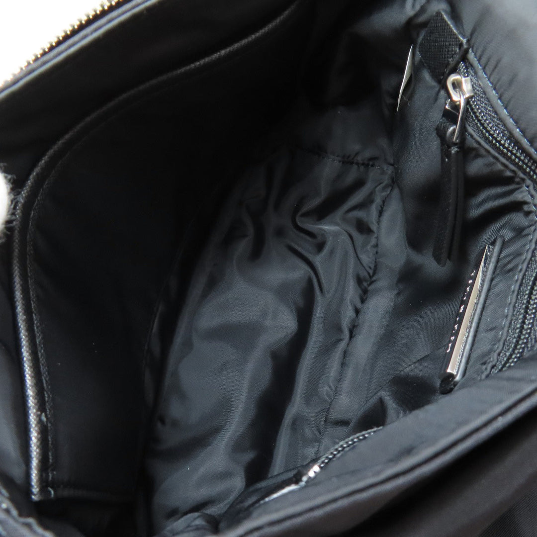 Tory Burch Shoulder Bag Nylon black logo Women Used Authentic