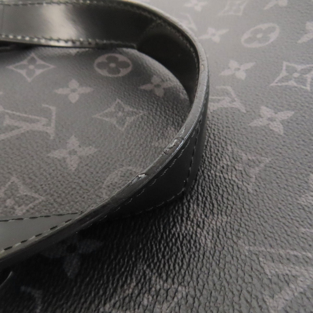 LOUIS VUITTON Business bag M40566 Monogram Eclipse black Briefcase Explorer mens Used Authentic
