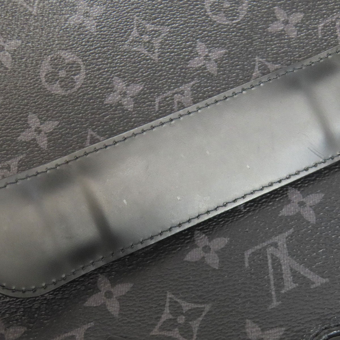 LOUIS VUITTON Business bag M40566 Monogram Eclipse black Briefcase Explorer mens Used Authentic