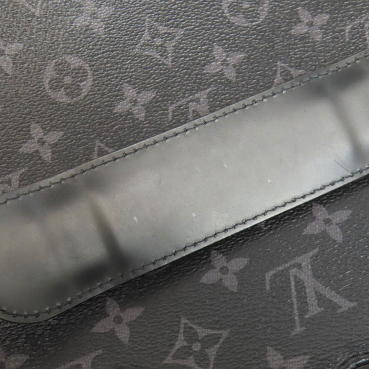 LOUIS VUITTON Business bag M40566 Monogram Eclipse black Briefcase Explorer mens Used Authentic