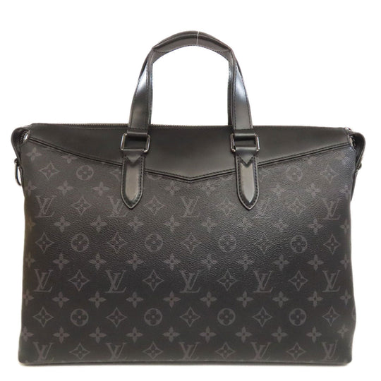 LOUIS VUITTON Business bag M40566 Monogram Eclipse black Briefcase Explorer mens Used Authentic