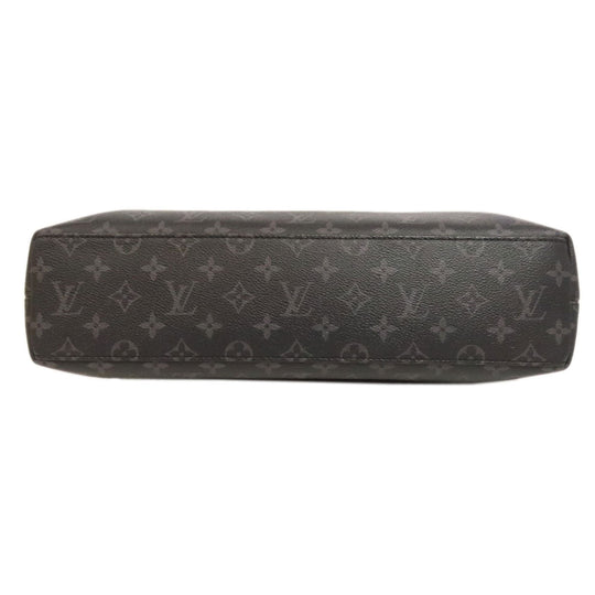 LOUIS VUITTON Business bag M40566 Monogram Eclipse black Briefcase Explorer mens Used Authentic