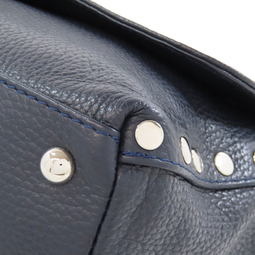 ZANELLATO Handbag leather Navy Postina