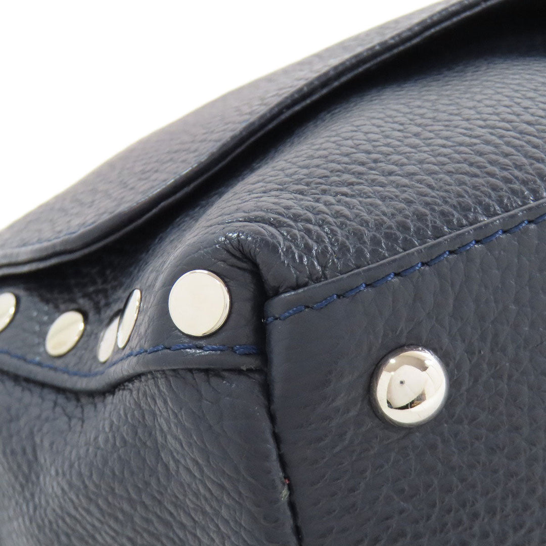 ZANELLATO Handbag leather Navy Postina