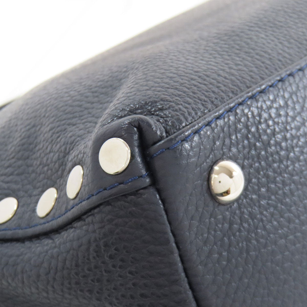 ZANELLATO Handbag leather Navy Postina