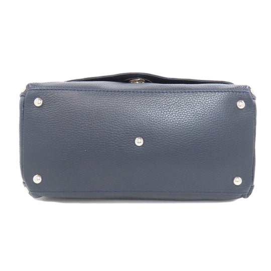 ZANELLATO Handbag leather Navy Postina