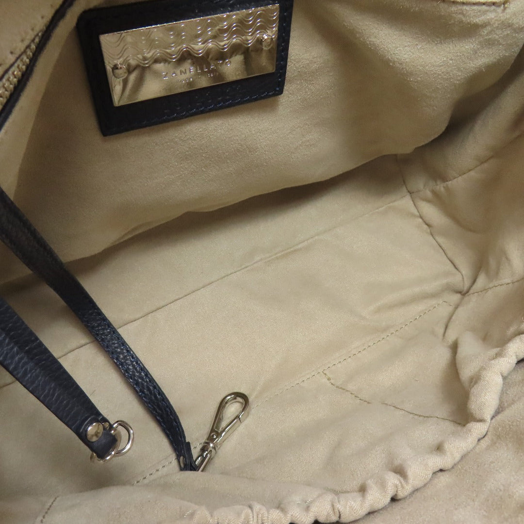 ZANELLATO Handbag leather Navy Postina