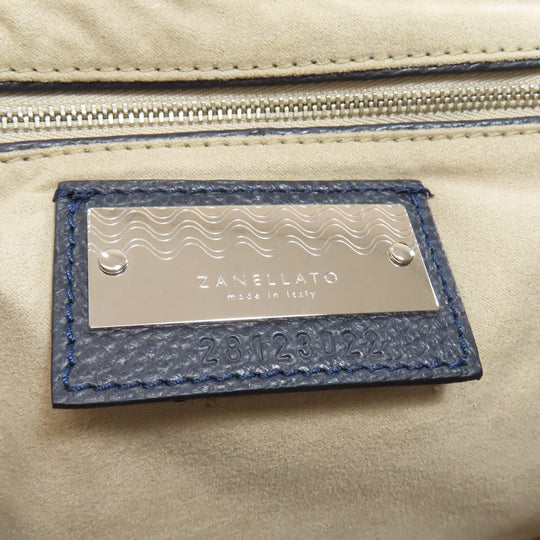 ZANELLATO Handbag leather Navy Postina