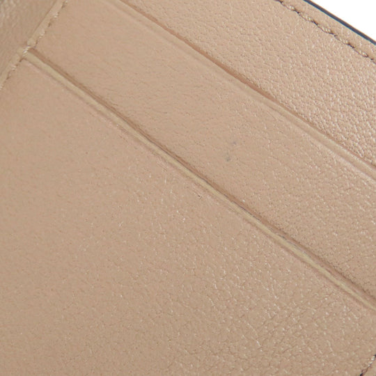 LOEWE Bifold Wallet Calfskin Brown Anagram Compact Wallet