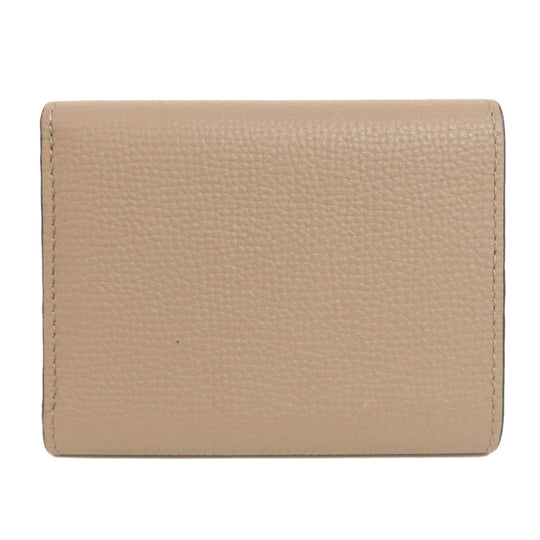LOEWE Bifold Wallet Calfskin Brown Anagram Compact Wallet
