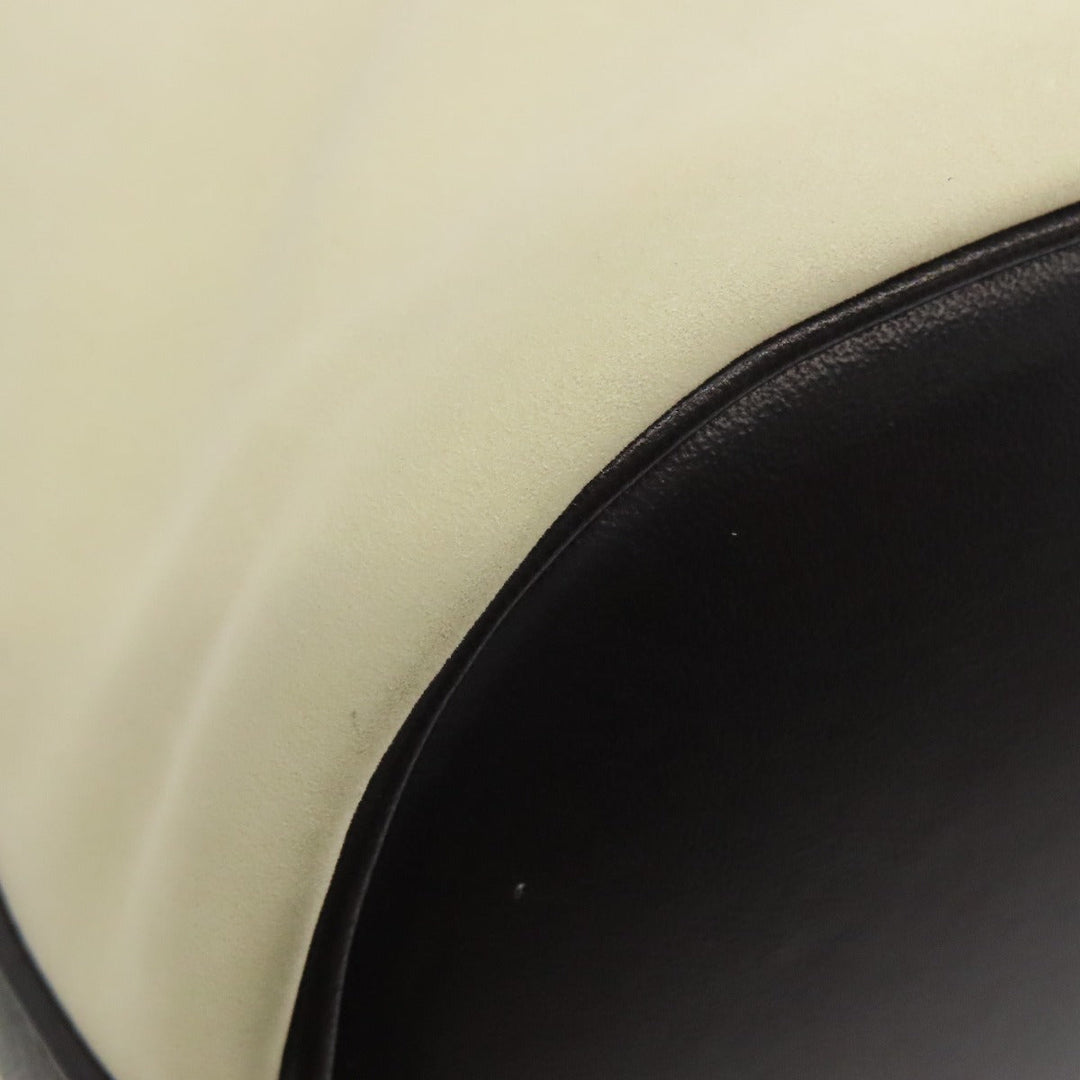 SAINT LAURENT Shoulder Bag Calfskin white logo
