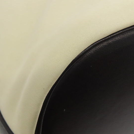 SAINT LAURENT Shoulder Bag Calfskin white logo