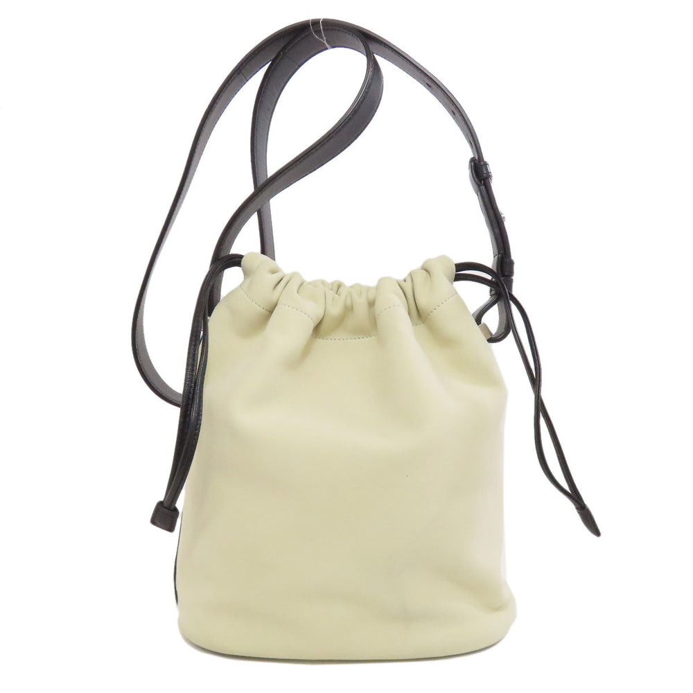 SAINT LAURENT Shoulder Bag Calfskin white logo