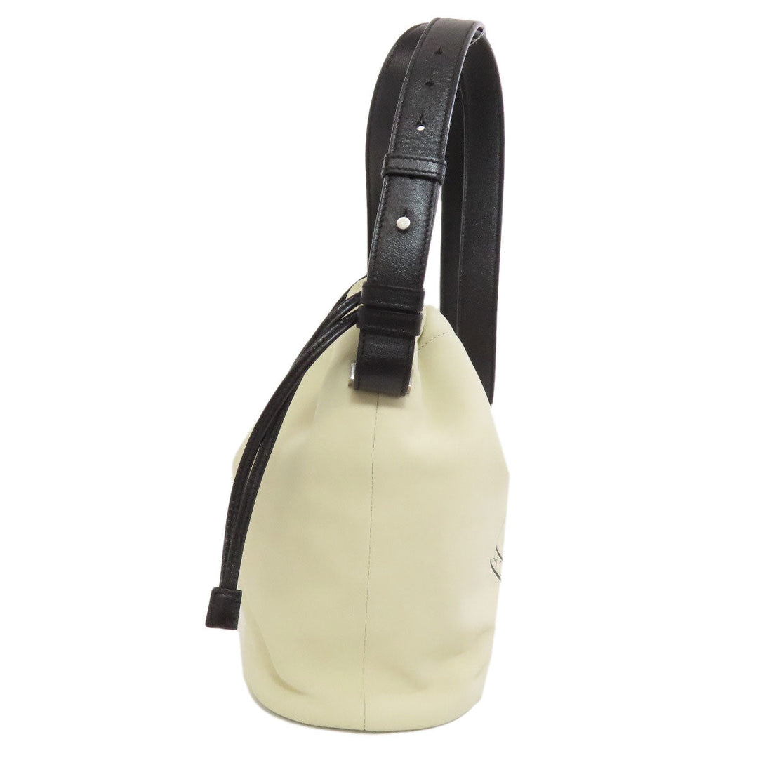 SAINT LAURENT Shoulder Bag Calfskin white logo