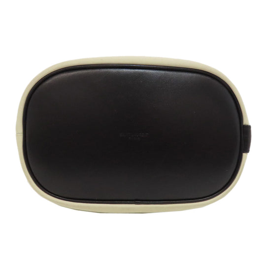 SAINT LAURENT Shoulder Bag Calfskin white logo