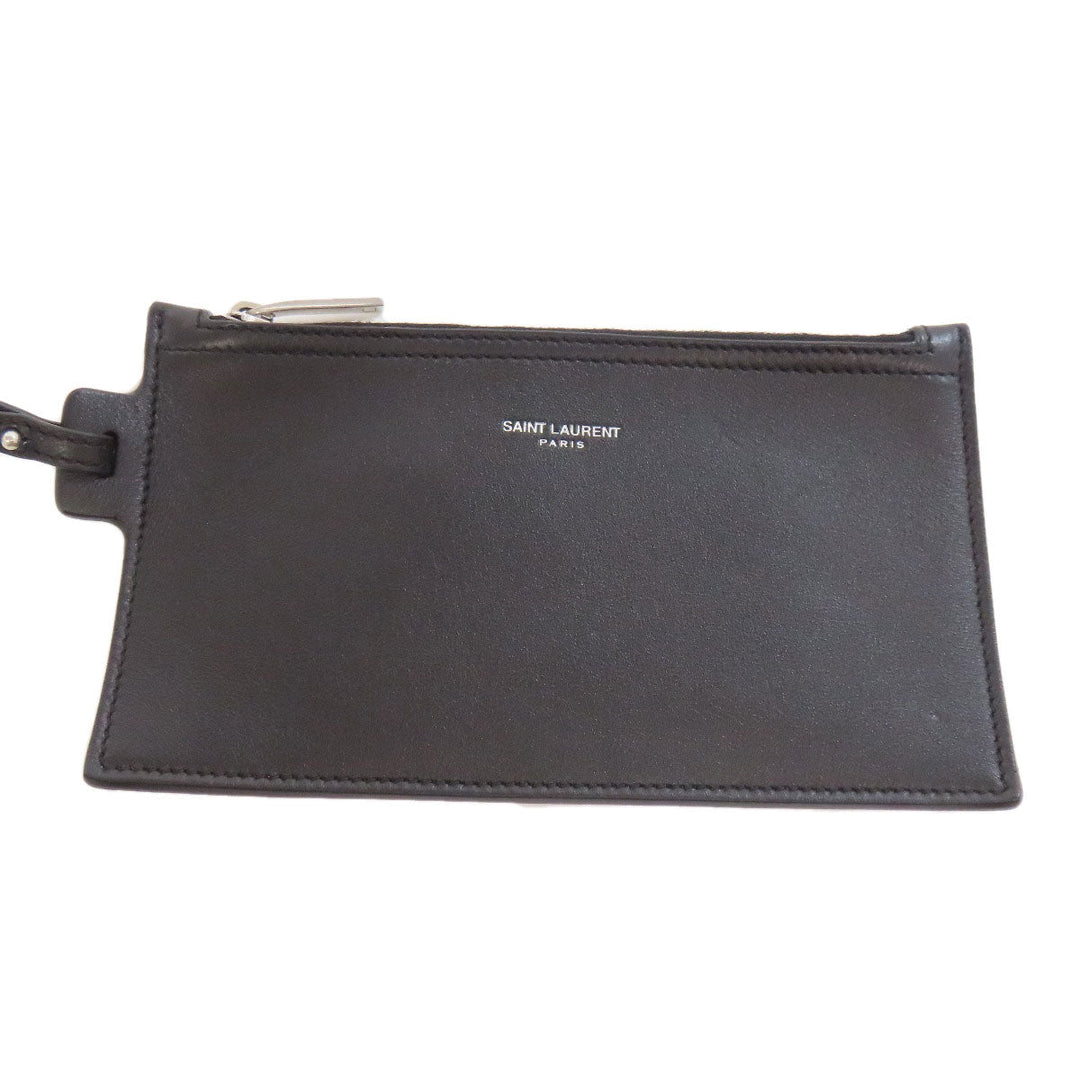 SAINT LAURENT Shoulder Bag Calfskin white logo