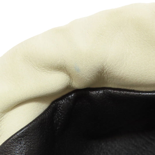 SAINT LAURENT Shoulder Bag Calfskin white logo