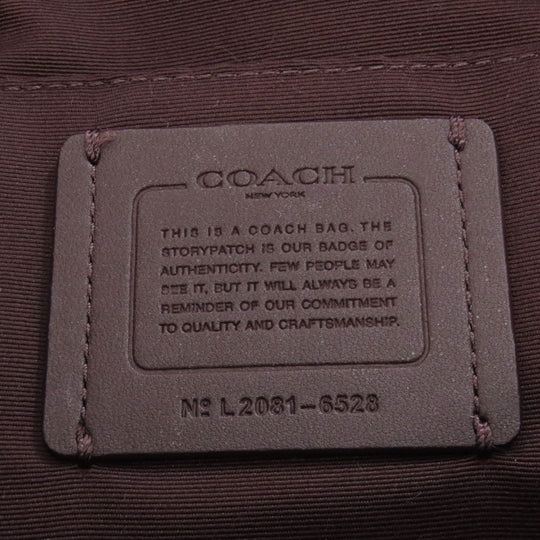 COACH Tote Bag 6528 canvas beige logo Women Used Authentic