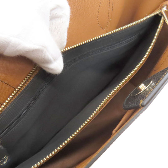 Furla Tote Bag leather black logo