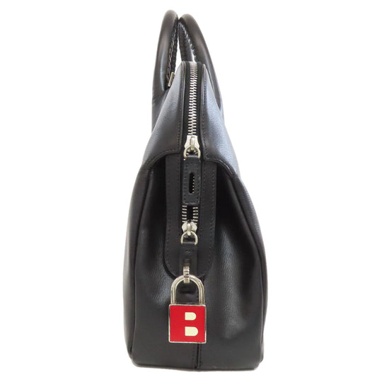 BALLY Handbag PVC black 2WAY Women Used Authentic