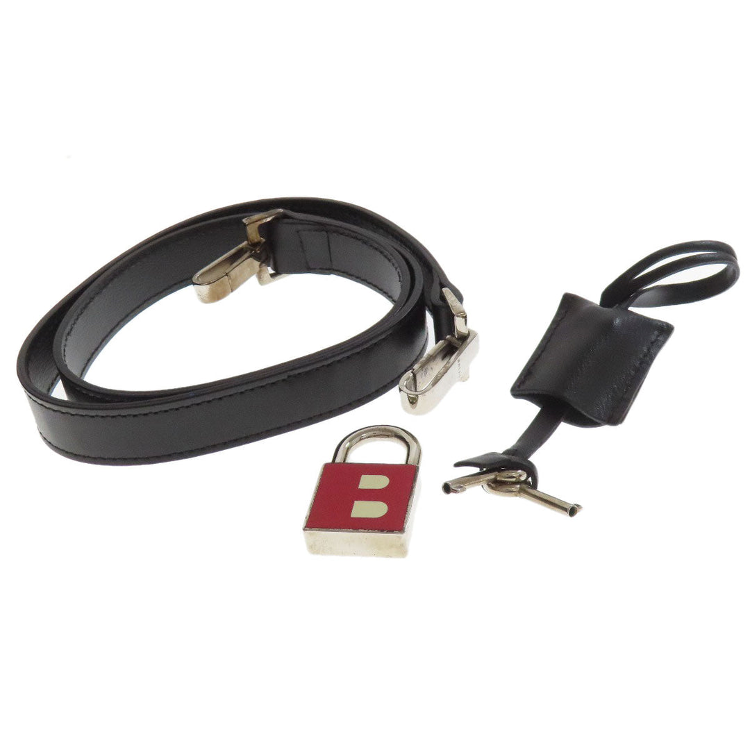 BALLY Handbag PVC black 2WAY Women Used Authentic