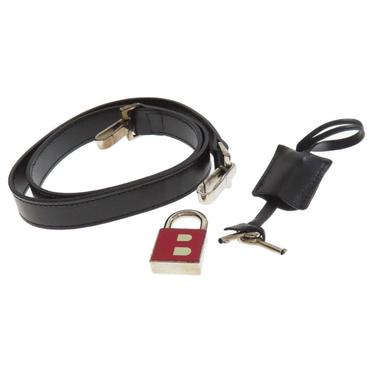 BALLY Handbag PVC black 2WAY Women Used Authentic