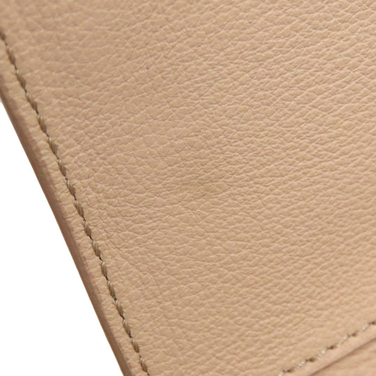 JIMMY CHOO Shoulder Bag leather beige ChainShoulder Women Used Authentic