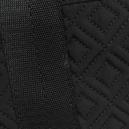 Tory Burch Tote Bag Nylon black logo Women Used Authentic