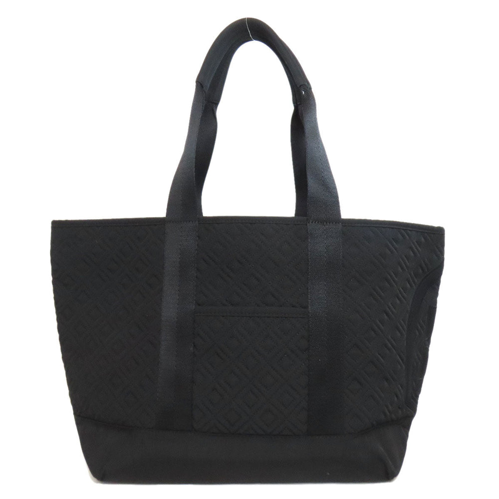 Tory Burch Tote Bag Nylon black logo Women Used Authentic
