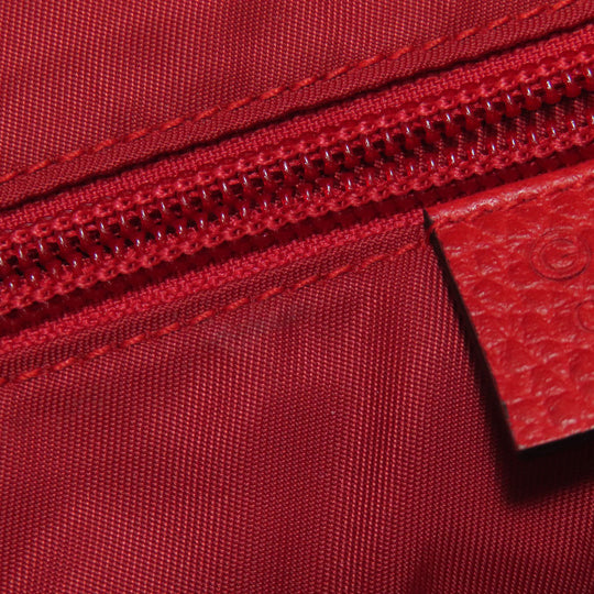 GUCCI Backpack 510336 Nylon Red GG Women Used Authentic