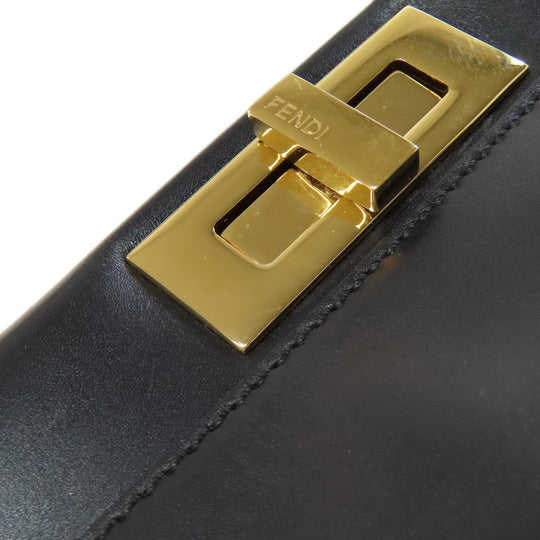 FENDI Handbag Calfskin black Peekaboo 2WAY