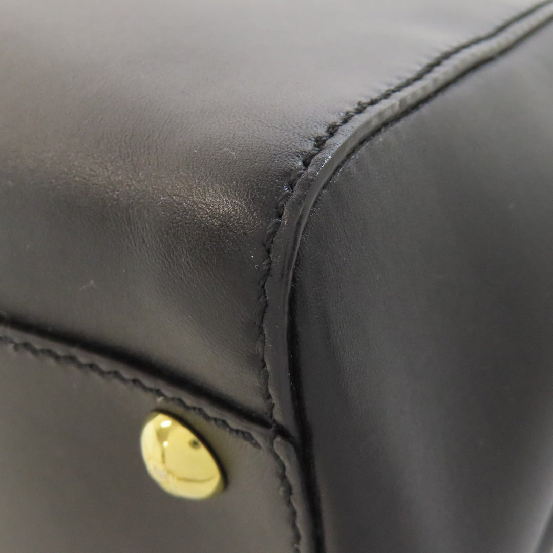 FENDI Handbag Calfskin black Peekaboo 2WAY
