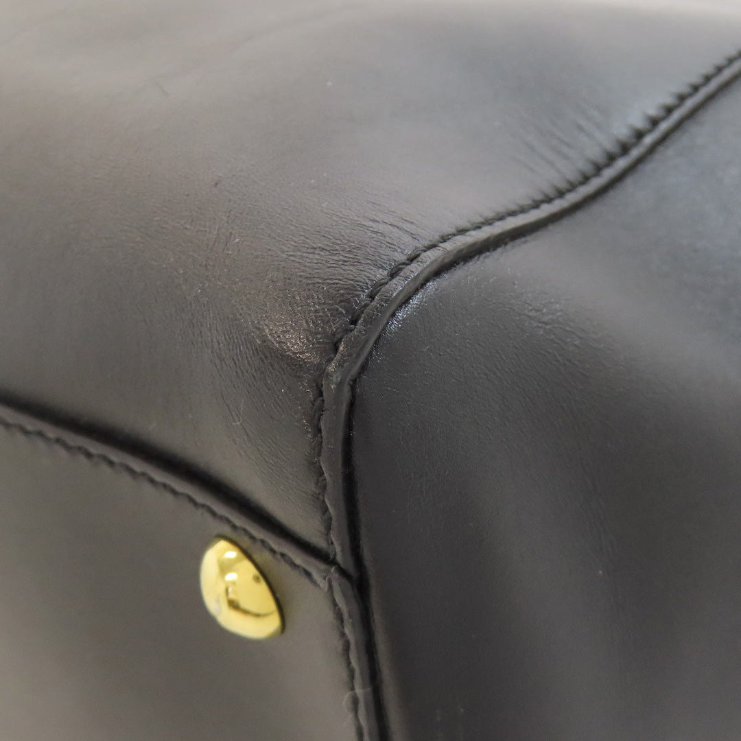 FENDI Handbag Calfskin black Peekaboo 2WAY