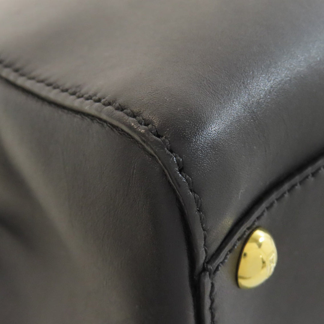 FENDI Handbag Calfskin black Peekaboo 2WAY