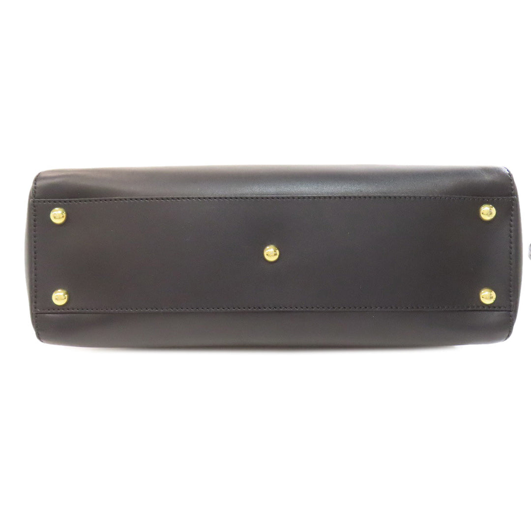 FENDI Handbag Calfskin black Peekaboo 2WAY