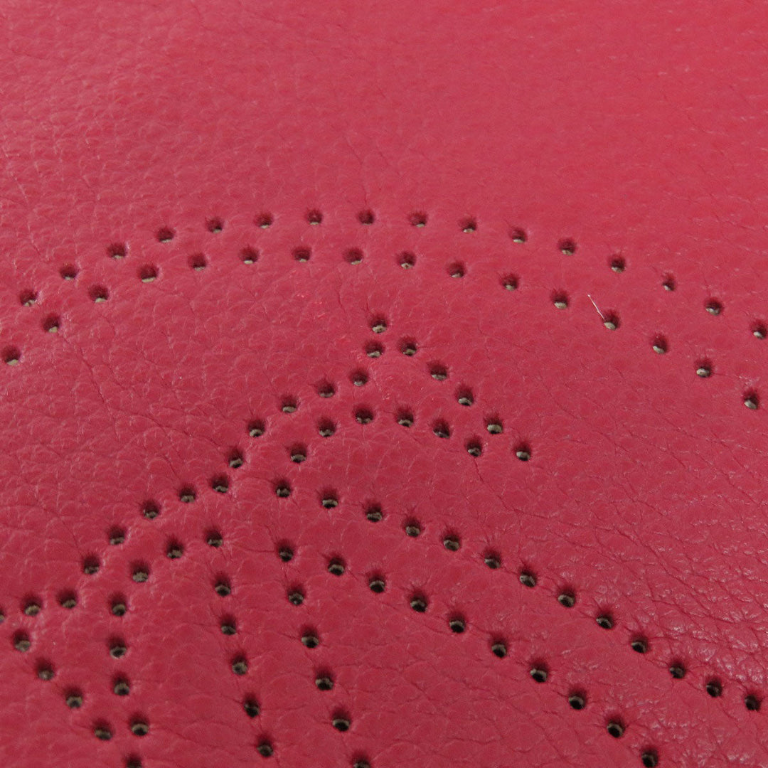 CARTIER Handbag leather Red Marcello Women Used Authentic