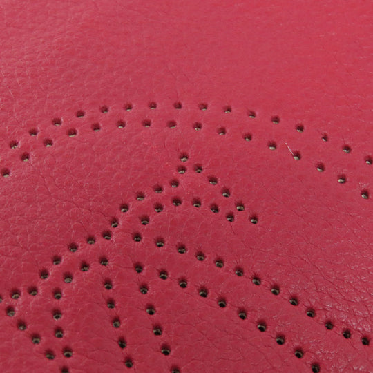 CARTIER Handbag leather Red Marcello Women Used Authentic