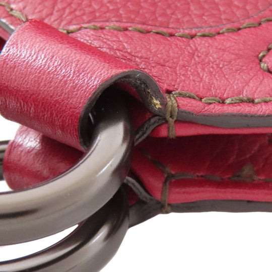 CARTIER Handbag leather Red Marcello Women Used Authentic