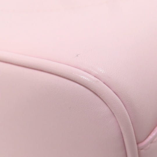 BVLGARI Handbag leather pink logo Women Used Authentic