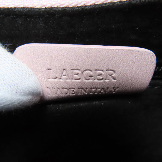 BVLGARI Handbag leather pink logo Women Used Authentic