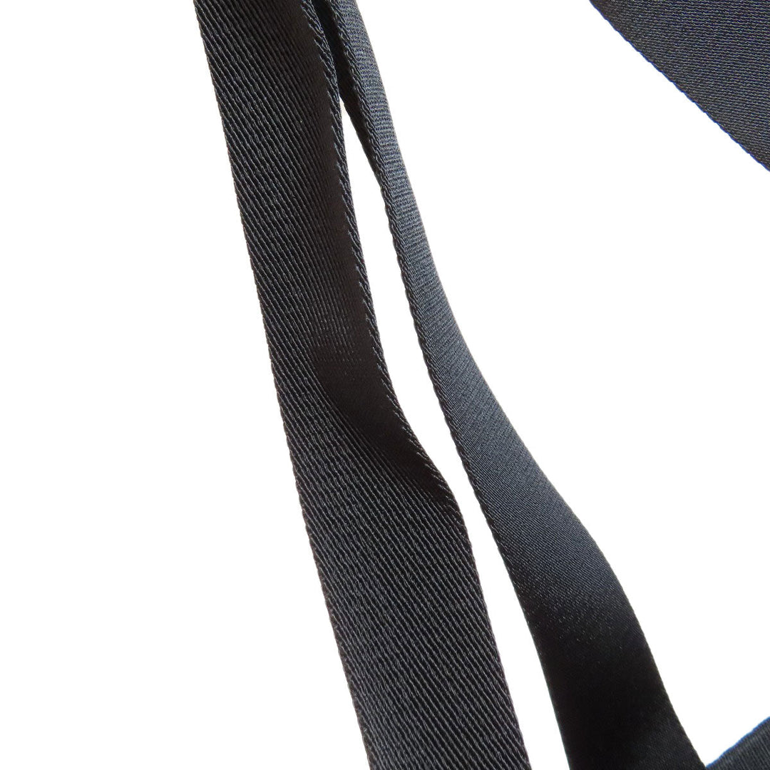 MONCLER Tote Bag canvas black logo Women Used Authentic