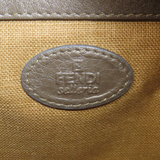 FENDI Shoulder Bag Calfskin gray Celeria Women Used Authentic