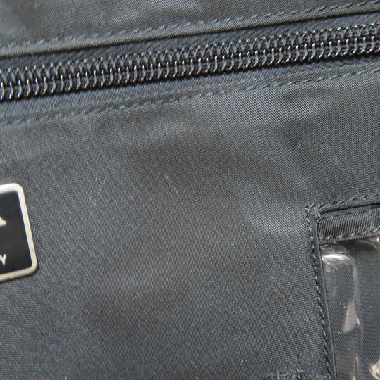 PRADA Handbag B6905 Nylon black Makeup bag logoMetal