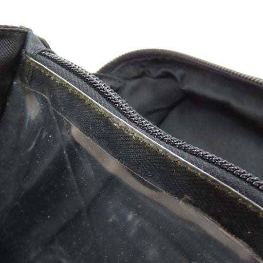 PRADA Handbag B6905 Nylon black Makeup bag logoMetal