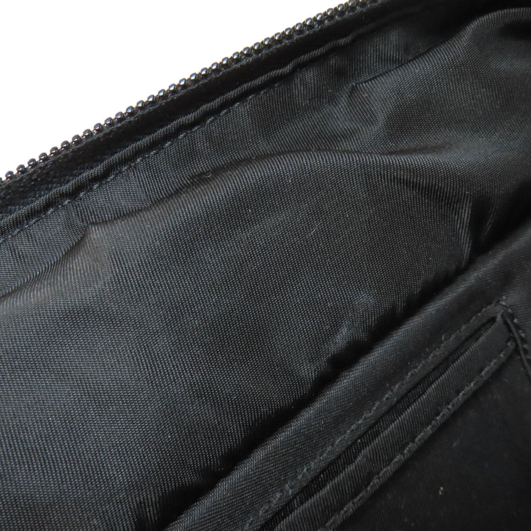 PRADA Handbag B6905 Nylon black Makeup bag logoMetal