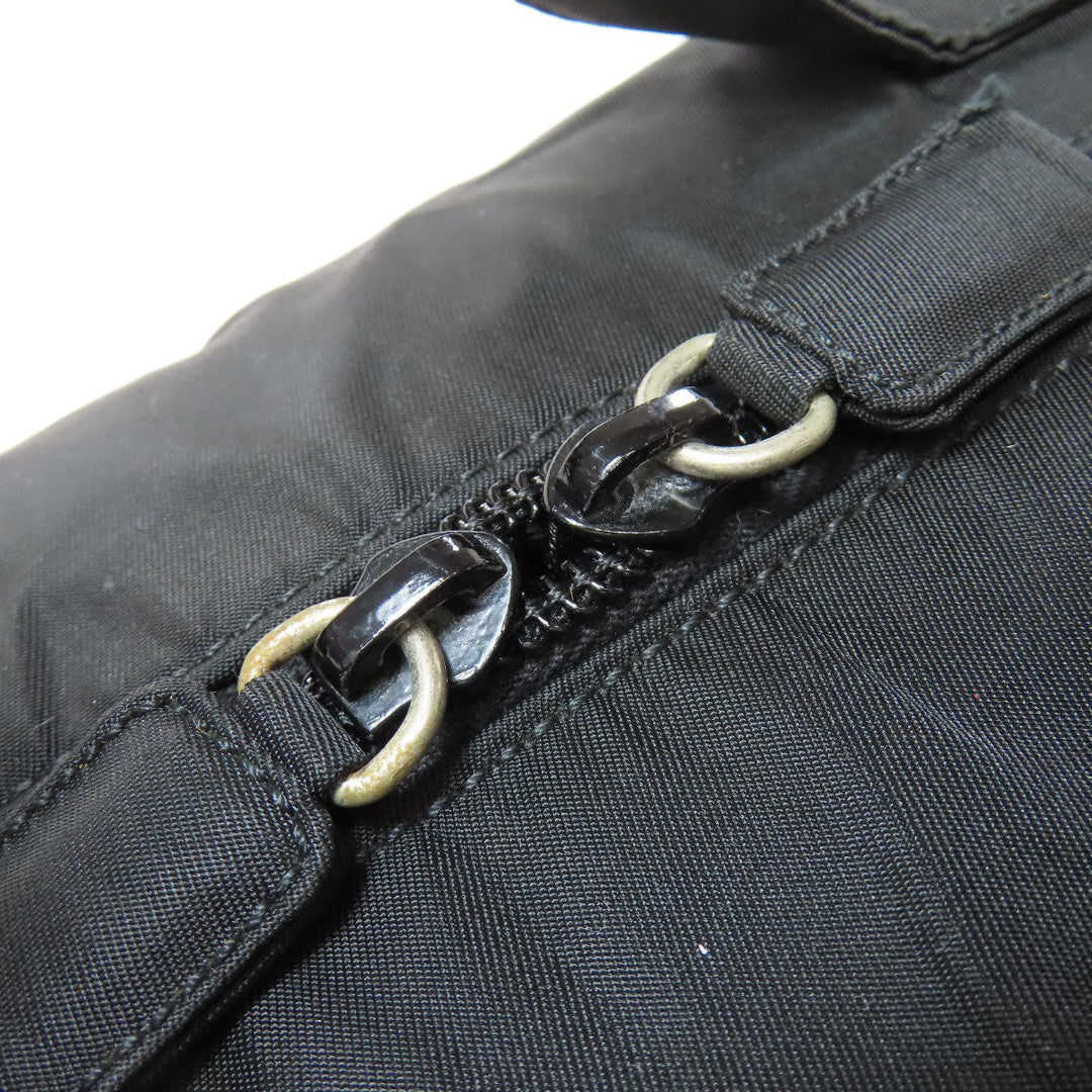 PRADA Handbag B6905 Nylon black Makeup bag logoMetal