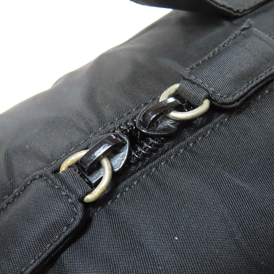 PRADA Handbag B6905 Nylon black Makeup bag logoMetal